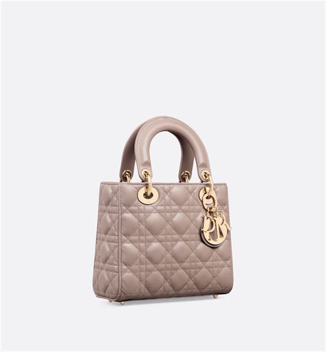 small lady dior warm taupe|Small Lady Dior My ABCDior Bag Warm Taupe Cannage Lambskin.